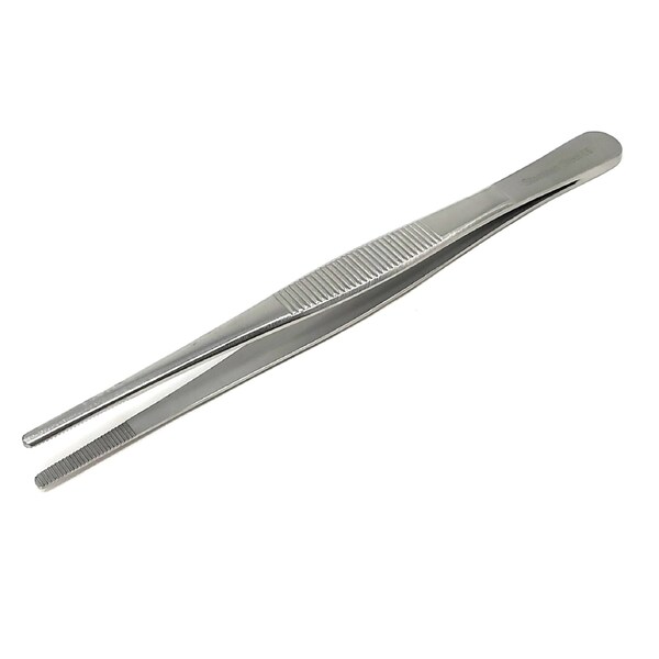 A2Z Scilab Utility Tweezers Straight Serrated Jaws 5 InchL, Stainless Steel A2Z-ZR973 - main